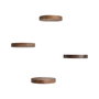 Hanah Home Raf282 Estantería de Pared de Madera Decorativa (4 Piezas)
